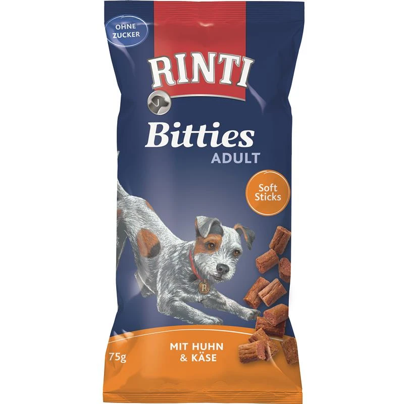 Rinti Extra Bitties Huhn & Käse | 16 X 75g Hundesnack 3 Rinti Extra Bitties Huhn & Käse | 16 X 75g Hundesnack