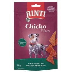 Rinti Chicko Plus Knoblauchecken | 9 X 225g Hundesnack