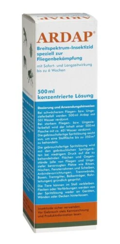 Ardap Konzentrat | 500 Ml Gegen Fliegen, Zecken, Läuse Etc.