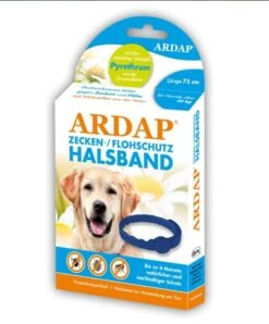 Ardap Zecken- U. Flohhalsband Große Hunde über 25Kg | 75 Cm