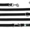 Curli Verstellbare Leine Nylon | 200x 2cm Schwarz Hund -Snack Wuff Verkaufsgeschäft Curli Verstellbare Leine Nylon 200x2cm Schwarz 3100