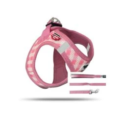 Curli Vest Puppy Set Pink-caro | Gr. XS Hundegeschirr Welpe