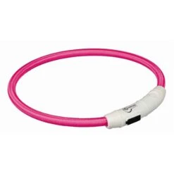 Trixie Flash Leuchtring USB Pink | M-L 45 Cm/7 Mm